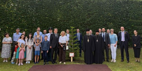 Patriarchal Exarch of Southeast Asia Took Part in International Action “Garden of Memory” Dedicated  to 80th Anniversary of Victory in Great Patriotic War